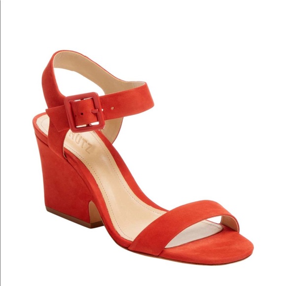 SCHUTZ Gaborelis two-piece sandal *Fire Red* - Picture 1 of 4